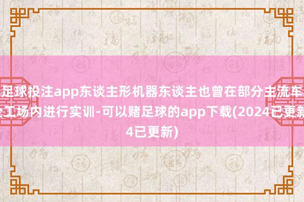 足球投注app东谈主形机器东谈主也曾在部分主流车企工场内进行实训-可以赌足球的app下载(2024已更新)