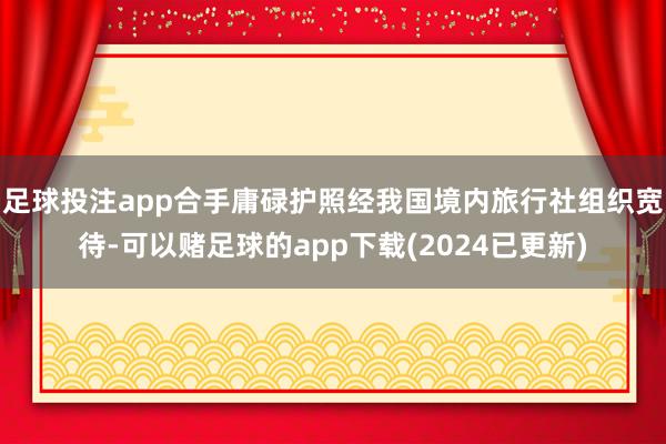足球投注app合手庸碌护照经我国境内旅行社组织宽待-可以赌足球的app下载(2024已更新)