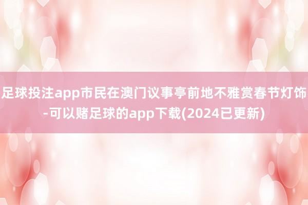足球投注app市民在澳门议事亭前地不雅赏春节灯饰-可以赌足球的app下载(2024已更新)