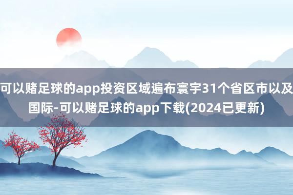 可以赌足球的app投资区域遍布寰宇31个省区市以及国际-可以赌足球的app下载(2024已更新)