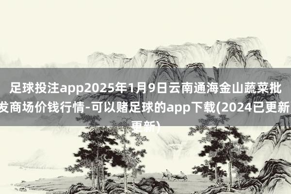足球投注app2025年1月9日云南通海金山蔬菜批发商场价钱行情-可以赌足球的app下载(2024已更新)